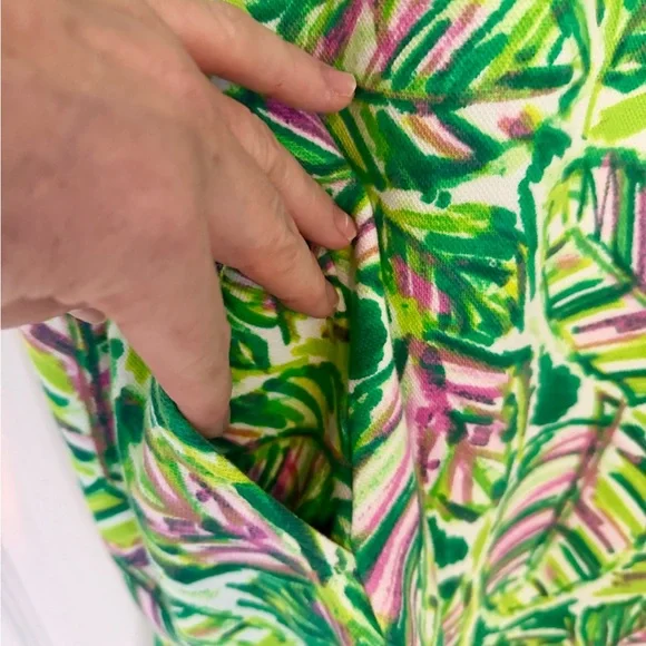 Belle by Kim Gravel Perfect Pique Batik Chic Zip Dress. Size L Like New - Picture 5 of 8